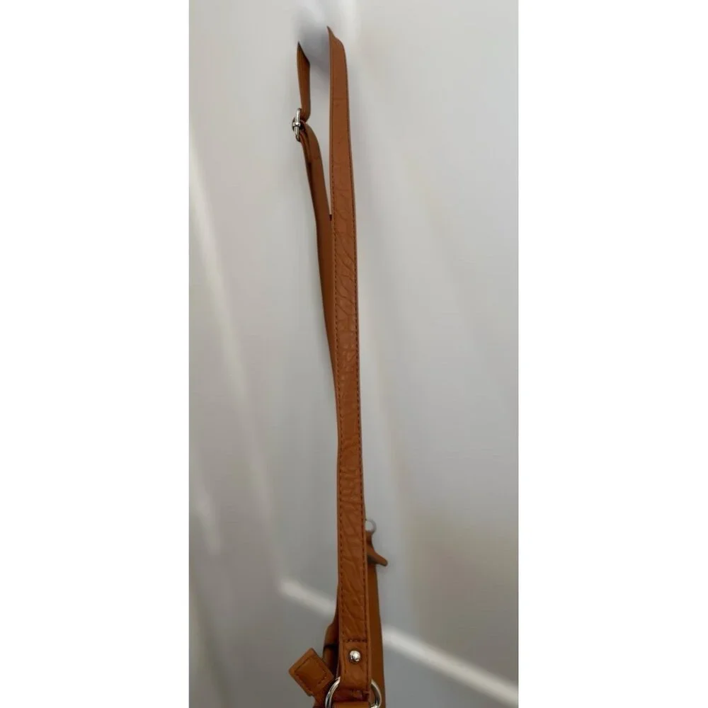 Rosetti Crossbody Shoulder Handbag Faux Leather Cognac Brown Purse - Picture 13 of 13